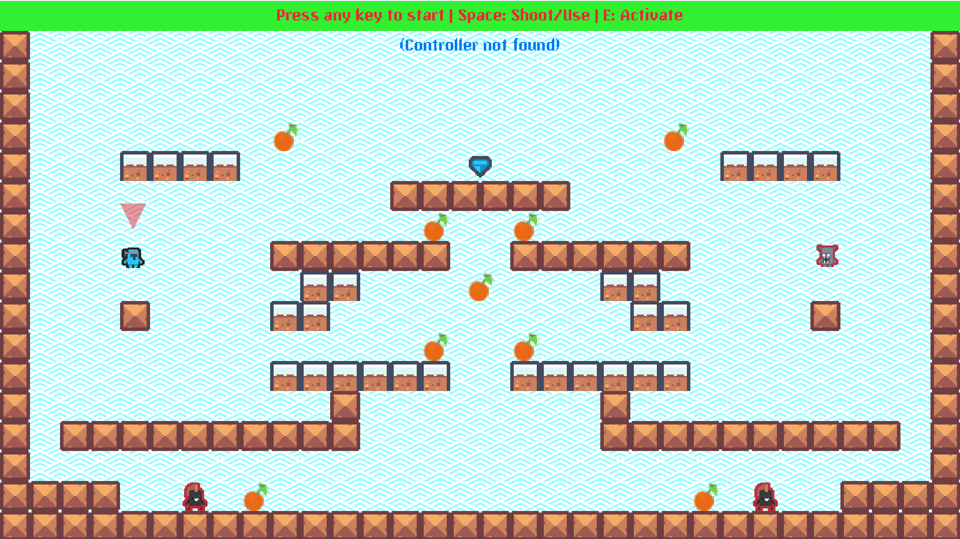 Left is Player 1 (you), Right is Player 2 (RL Agent or replay)