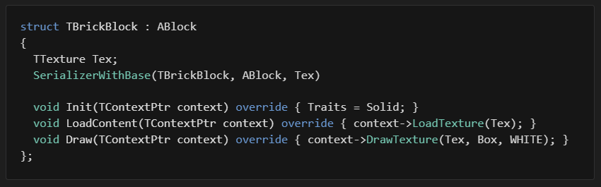 Env block code